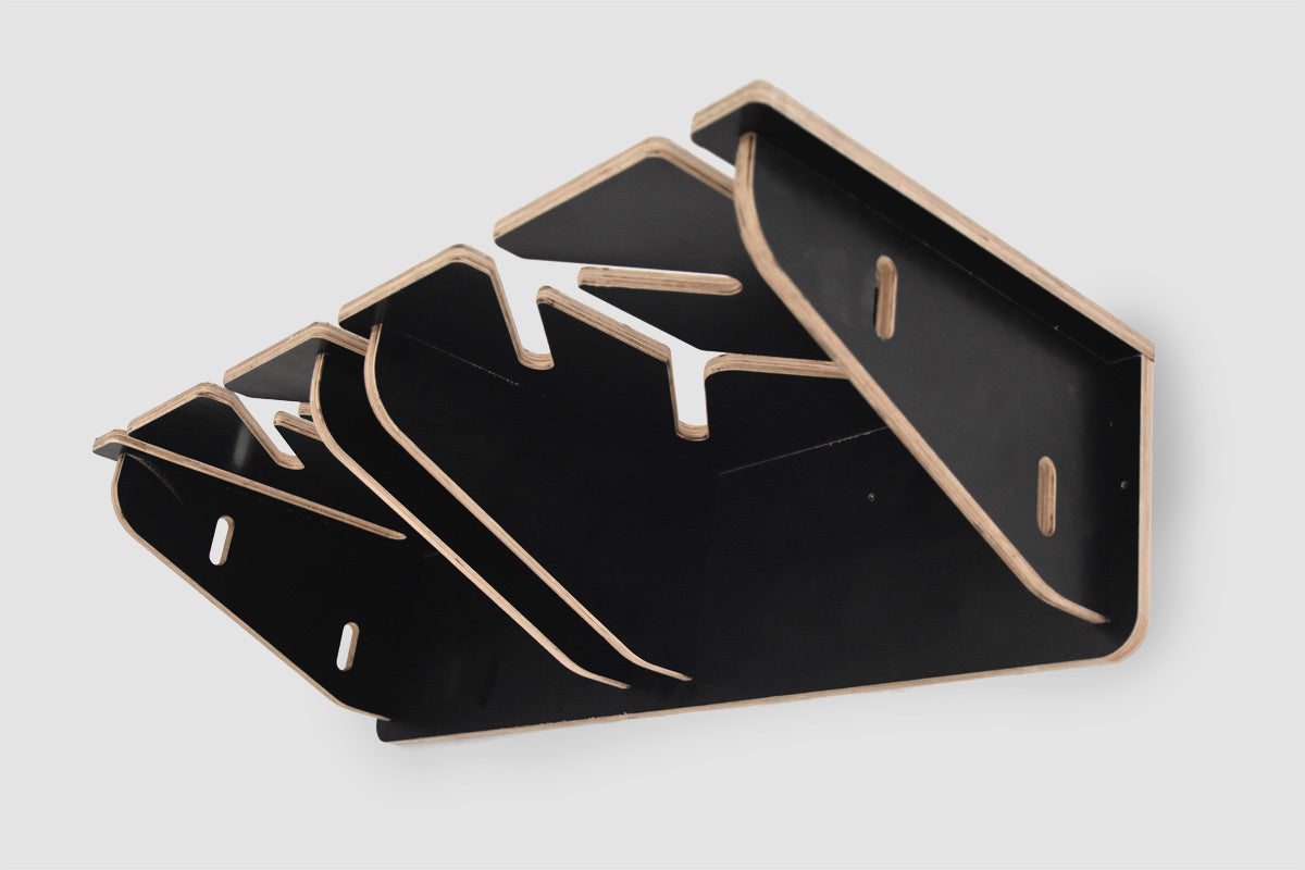 Support mural pour 6 paires de skis et bâtons de ski