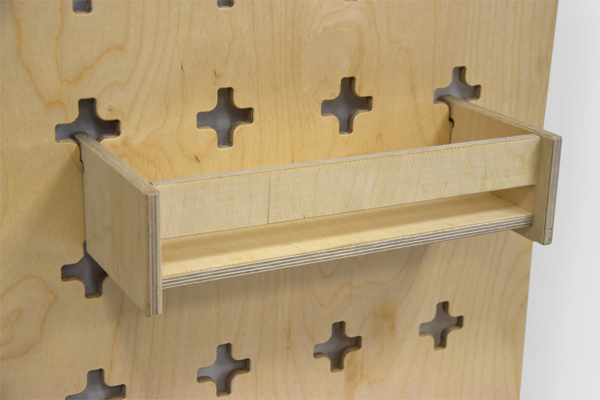 Étagère suspendue avec butée