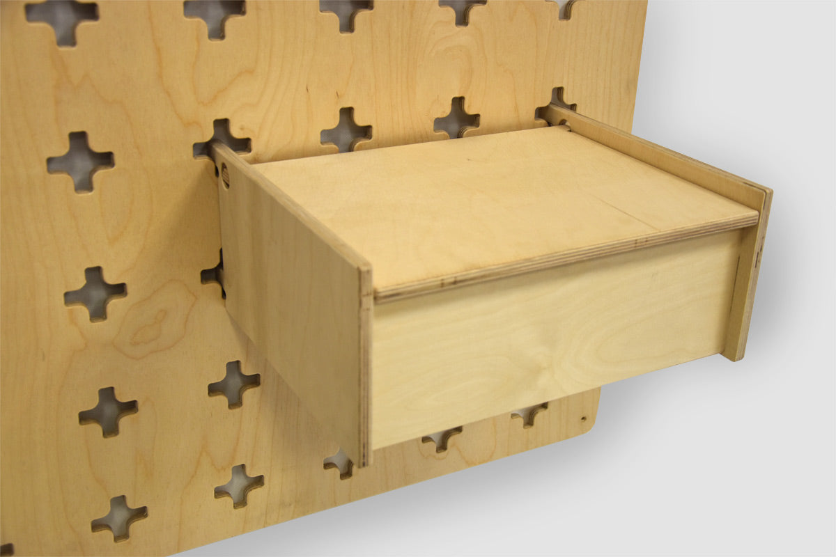 Organisateur suspendu avec 6 bacs