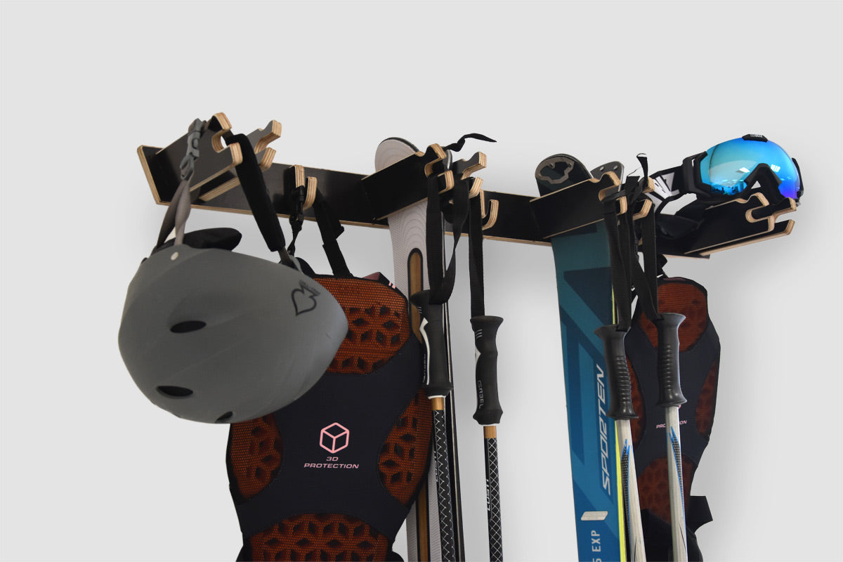 Porte-skis à suspendre pour 4 paires de skis