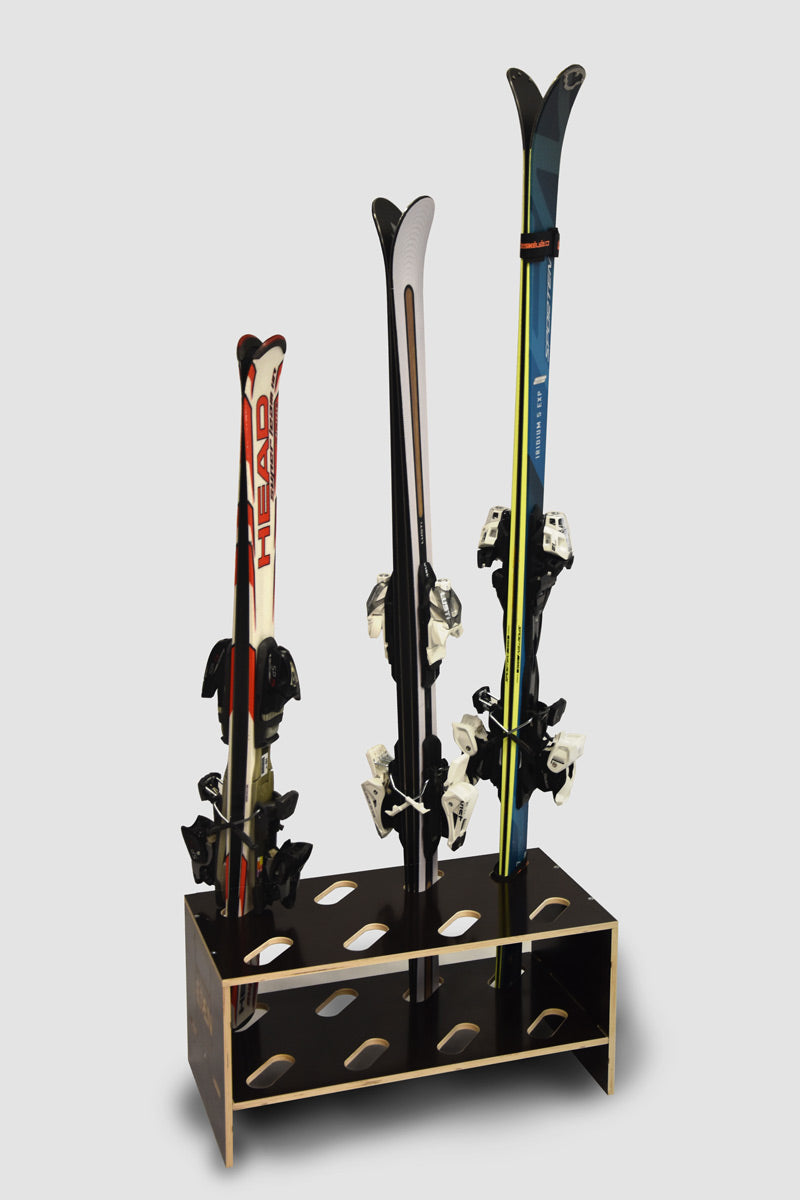 Porte-skis en bois - 8 paires