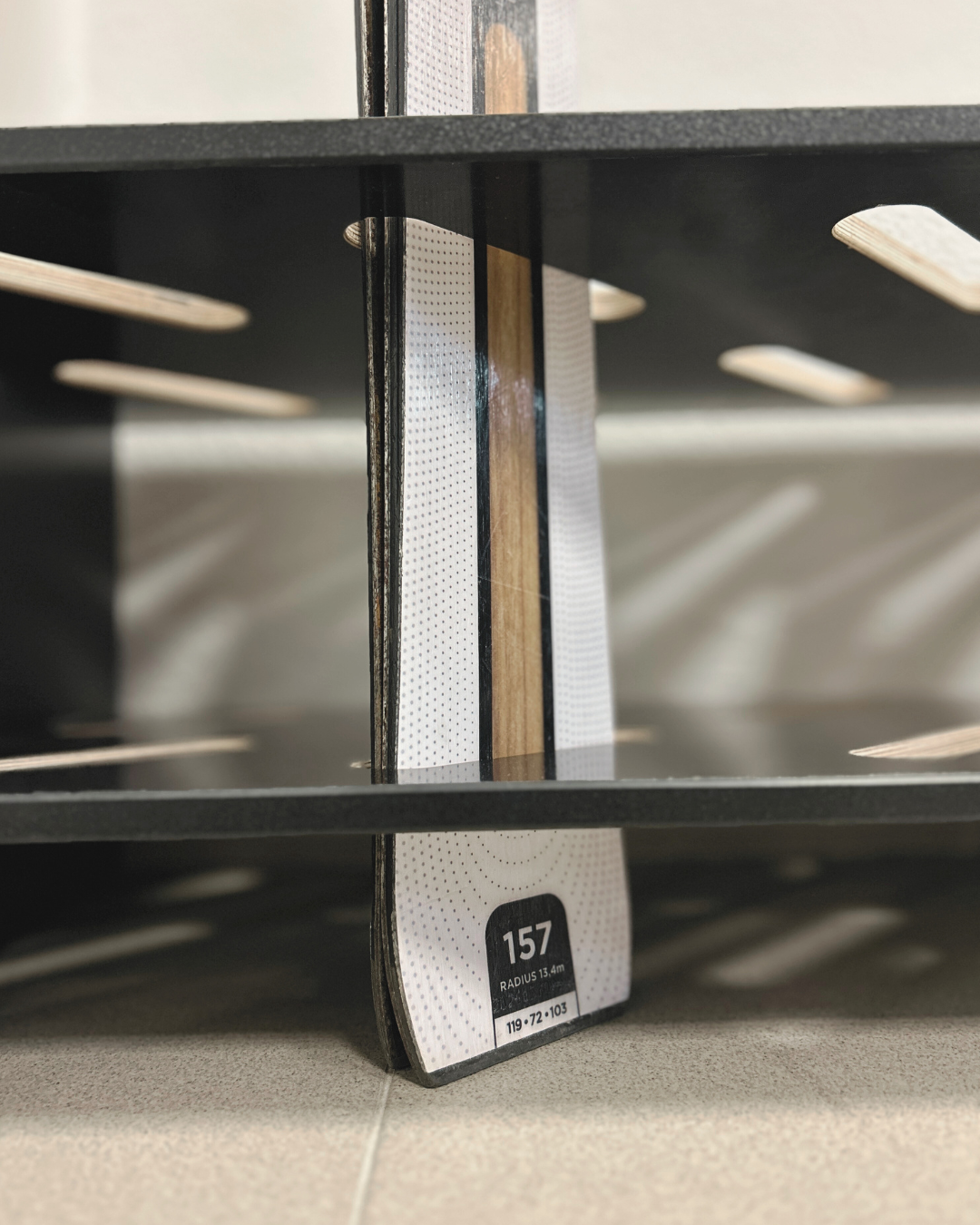 Porte-skis en bois - 8 paires