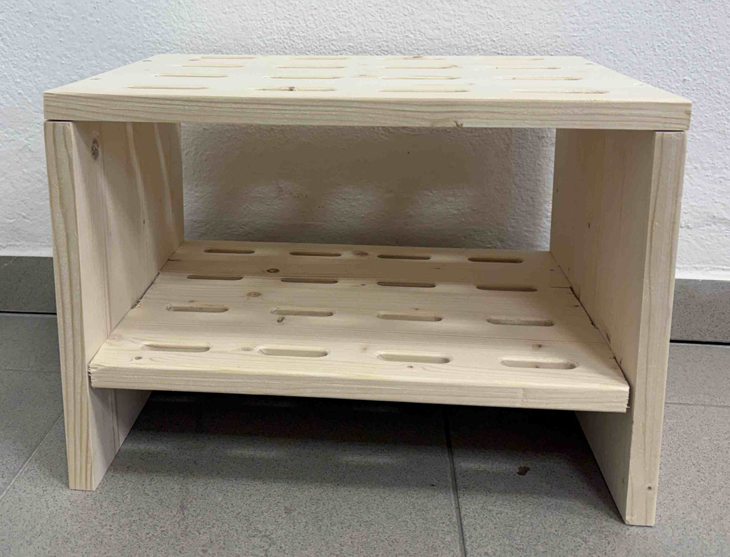 Porte-skis en bois pour 8 paires de skis de fond - Naturel