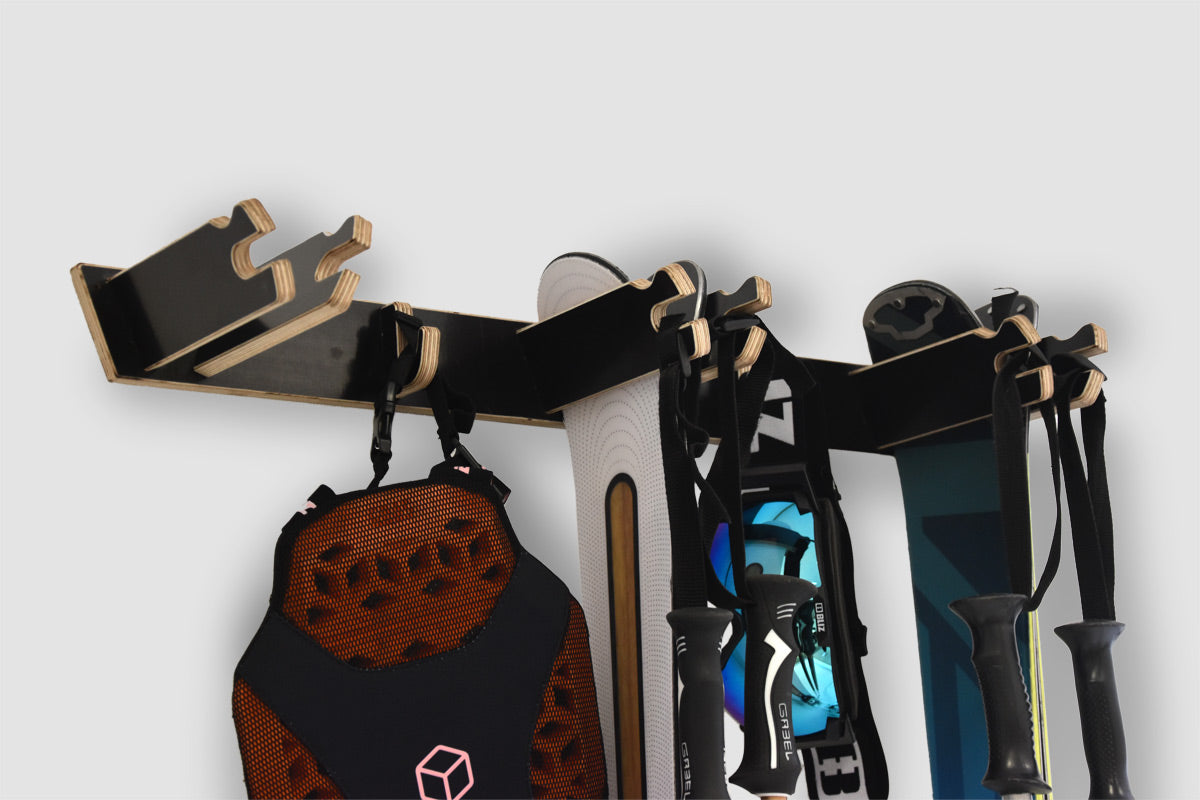 Porte-skis à suspendre pour 3 paires de skis