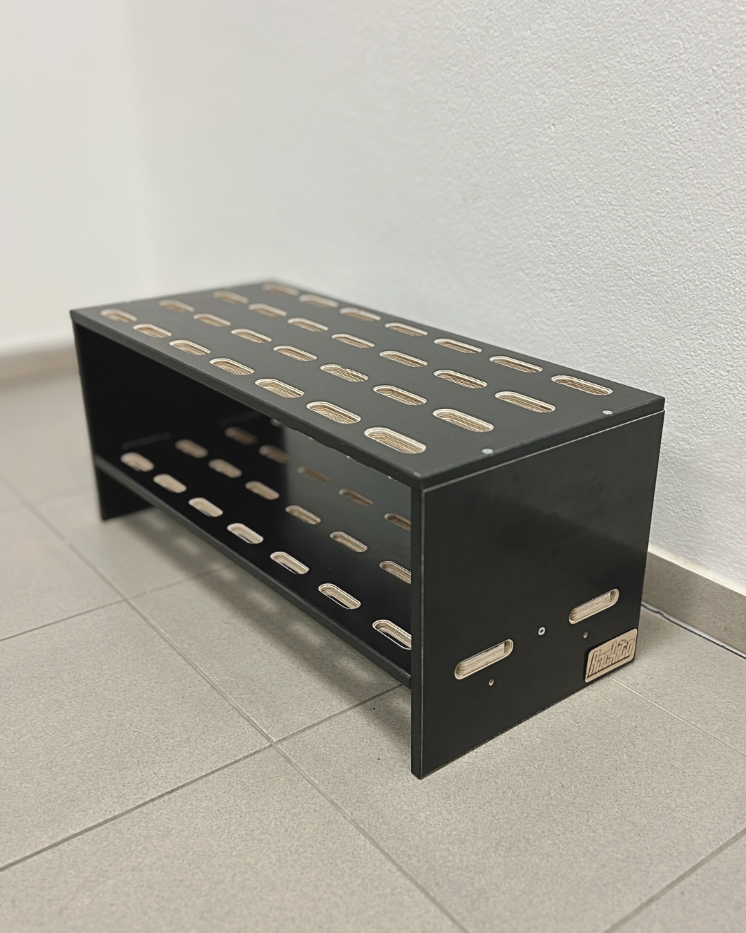 Porte-skis en bois pour 14 paires de skis de fond