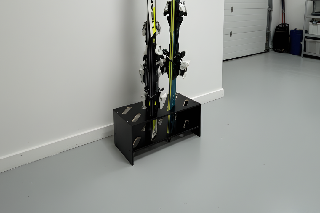 Porte-skis en bois - 8 paires