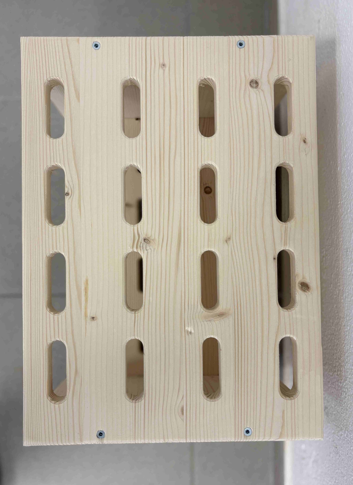 Porte-skis en bois pour 8 paires de skis de fond - Naturel